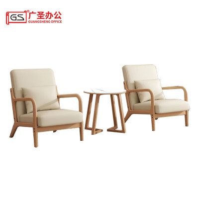 GS广圣茶几桌椅实木休闲桌椅组1桌2椅颜色可选 JH3112 一套