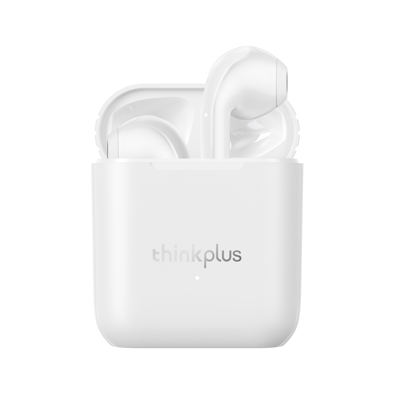 联想/Lenovo 蓝牙耳机 LP2白色 TWS真无线 商务通话手机通用音乐耳塞 半入耳式 苹果安卓手机通用蓝牙耳机