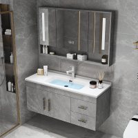 邦云轻奢岩板浴室柜柜组合卫生间台盆卫浴洗漱台洗手洗脸盆