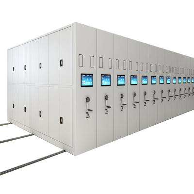 慧采云 办公家具智能电动密集架移动式档案文件柜资料柜钢制轨道密集柜文件柜每立方