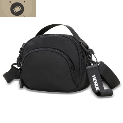 男士单肩斜挎包ins潮牌休闲胸前挂包随身蹦迪小背包迷你手机包包艾狄伊娃斜挎包男炫酷黑