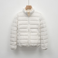 女式90绒女装立领无缝压胶羽绒服短款轻薄新款简约外套_61