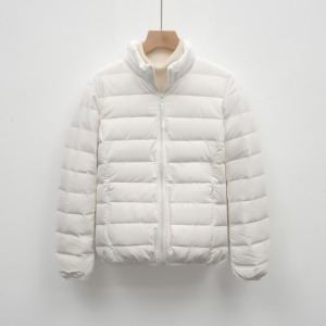 女式90绒女装立领无缝压胶羽绒服短款轻薄新款简约外套_61