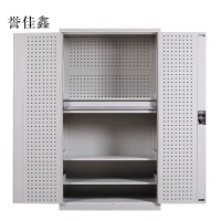 誉佳鑫工具柜加厚铁皮储物柜工厂车间用带抽屉汽修多功能收纳柜通门内一抽柜灰白色