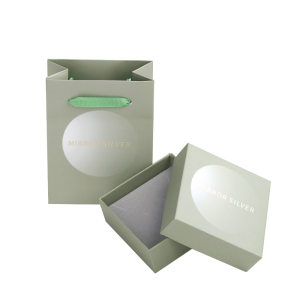 定制牛皮纸手提袋礼品袋首饰盒耳钉耳饰戒指项链手链收纳盒送女朋友老婆情人节七夕生日礼物 手提袋加首饰盒