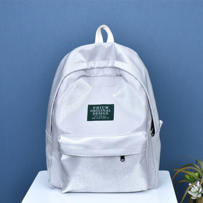 新款书包女韩版原宿ins背包潮高中大学生新款森系双肩包校园-定制浅灰色浅灰色