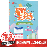 暑假天天练 语文 二升三年级(全2册) 徐丰 编 小学教辅文教 正版图书籍 南京大学出版社