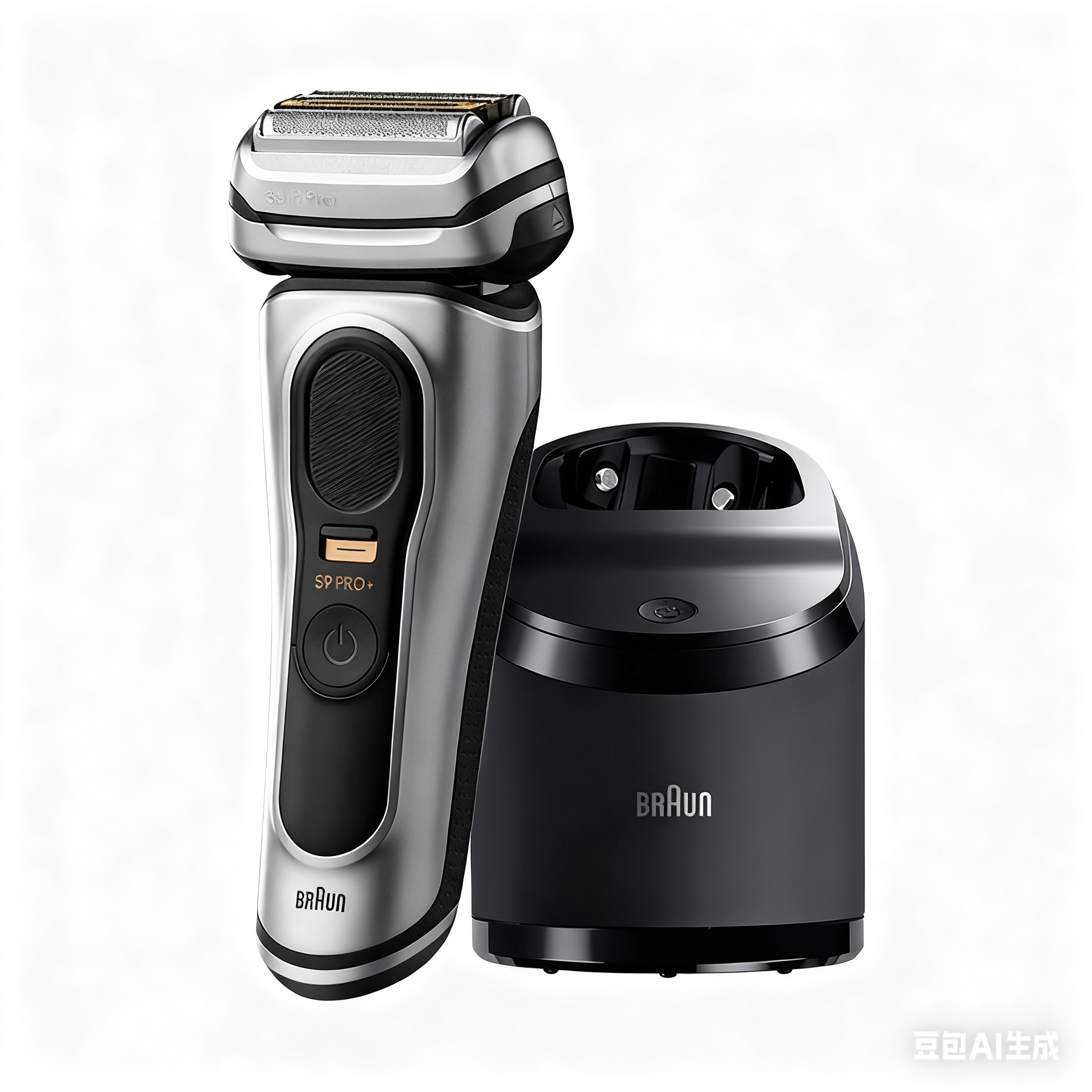 博朗BRAUN 9系9667cc往复式电动剃须刀长续航配智能清洁中心