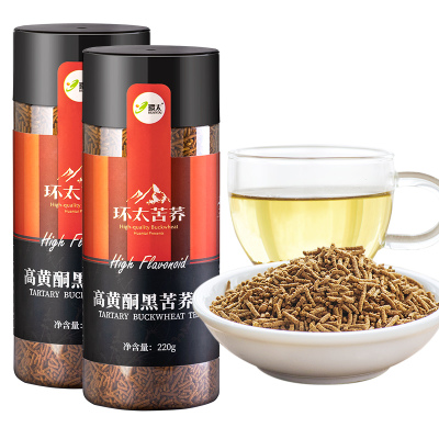 买1送1-环太苦荞高黄酮黑苦荞茶220g四川大凉山荞麦茶正品