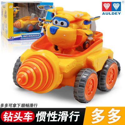 奥迪双钻 超级飞侠玩具 儿童变形机器人小飞机小汽车 乐迪 多多 米莉 包警长 多多钻头车