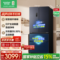 容声526升双净双系统法式多门四开门电冰箱家用一级能效风冷无霜节能大容量国家补贴BCD-526WD1MPA灰