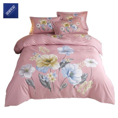 安居先森焕彩喷气全棉印花单人床三件套活性印染C1683