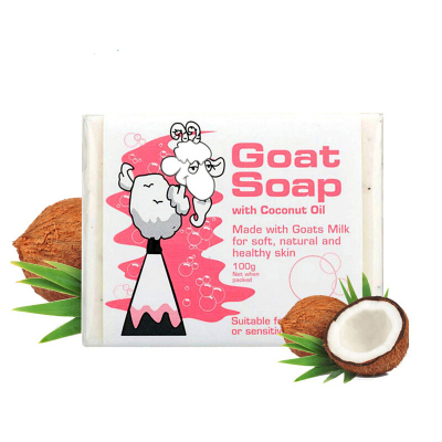 澳洲Goat Soap手工山羊奶皂 椰子味100g 1块装 Goatsoap羊奶滋润保湿手工皂洁面皂香皂肥皂澳大利亚进口