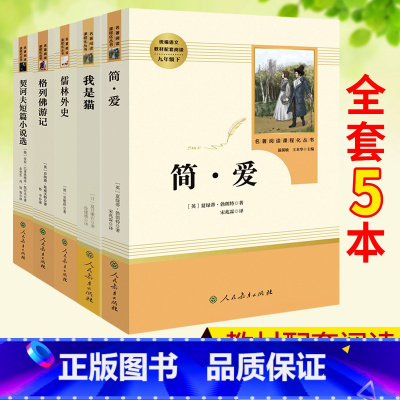 九下/简爱+我是猫+儒林外史+格列佛游记+契诃夫短篇小说选 [正版]骆驼祥子和海底两万里人教版西游记朝花夕拾傅雷家书钢铁