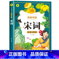 宋词 [正版]宋词彩图注音思维导图版 完整版全集幼儿早教儿童古诗书小学生一二三年级带拼音 老师幼儿园必背古诗3-6岁益智