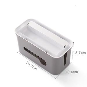 BONJEAN电源线插座保护盒防水桌面电线整理收纳盒装饰全遮挡保护罩电线盒