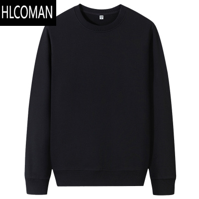 HLCOMAN卫衣男士加绒加厚内搭宽松长袖t恤打底衫上衣套头外穿