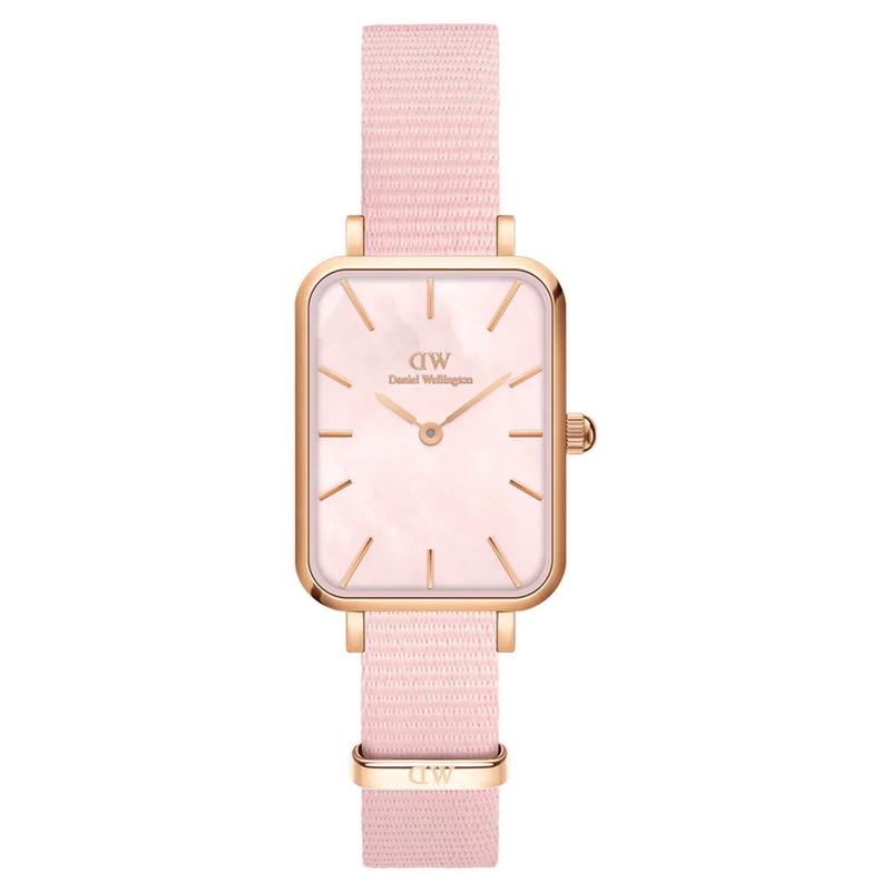 中性名品腕表方形表盘手表粉色表带时尚腕表约会休闲