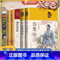[正版]中医四大名著全六册 原著黄帝内经原版白话文 皇帝内经素问白话版入门书籍 神农本草经 金匮要略 伤寒论 图解黄帝