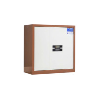 DXBG保密柜财务档案柜文件柜办公室资料储物柜保险柜矮柜咖白-电子密码锁