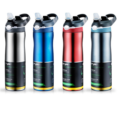 美国BTIF学生吸管保温杯成人男户外杯子运动水杯女大容量健身水壶孕妇杯真空316不锈钢保温保冷一键开启便携