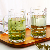 [补贴10%]钢化玻璃杯带把手茶杯家用套装防摔啤酒杯子耐高温水杯泡茶杯男士