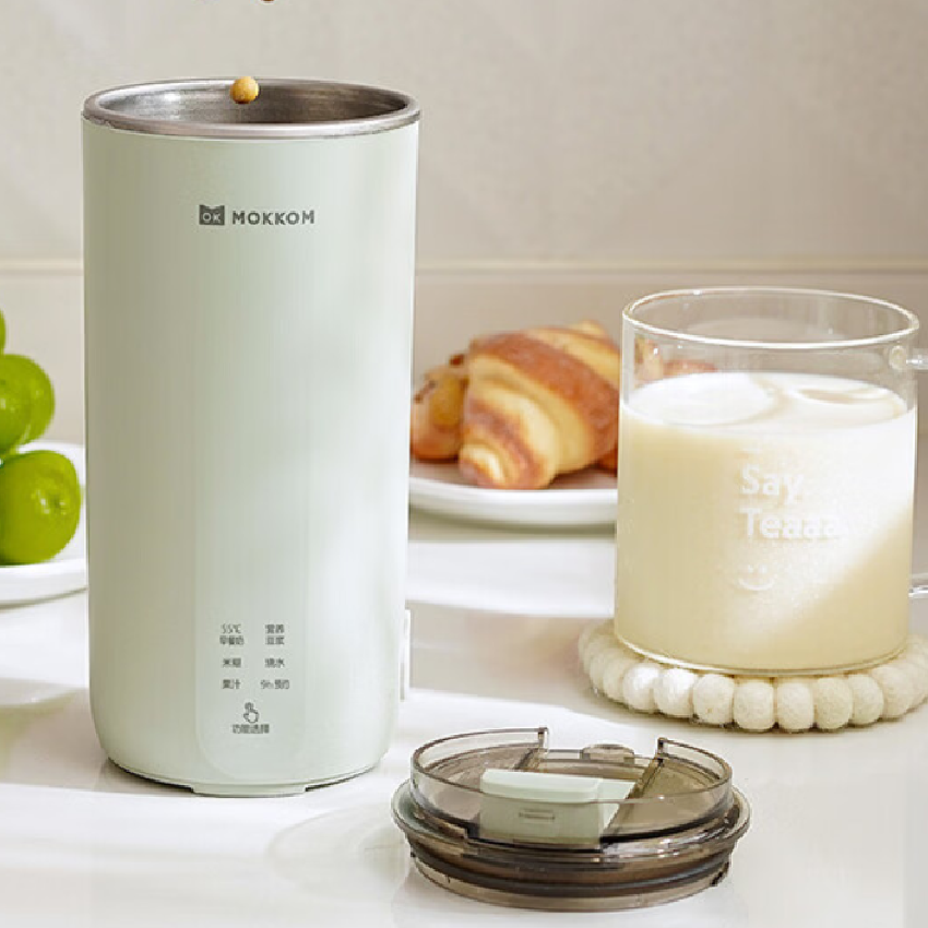 MOKKOM磨客便携式直饮300ML破壁豆浆机(杯)茶滤款豆蔻绿MK-597GC