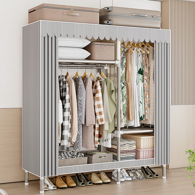 合祥源 QX-YG10 钢架布艺衣柜 1060*460*1730mm 单位:组