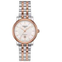 天梭(TISSOT)瑞士原装自动机械女表30mm不锈钢表壳防水50米日期显示