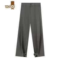 YANXU小众设计感西装裤男宽松直筒韩版百搭垂感休闲西裤ins潮流