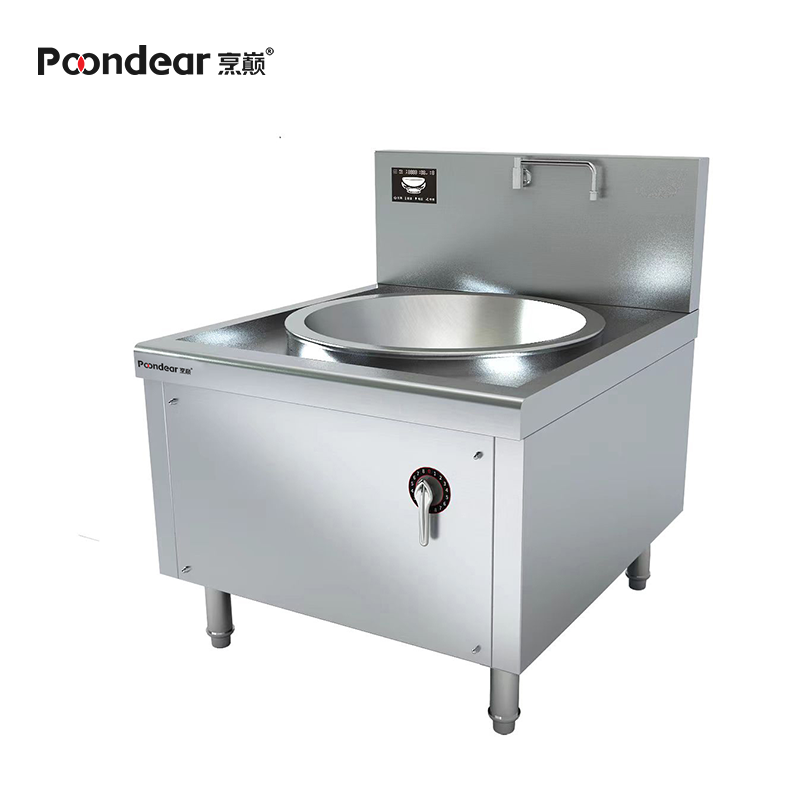 烹巅(Poondear)商用电磁大锅灶 学校食堂酒店单位大锅灶炒炉灶 电磁单头大锅灶 80 PD-D800-E120
