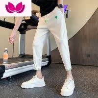 七斓裤子潮牌男2023新款痞帅网红休闲九分裤韩版潮流修身小脚裤