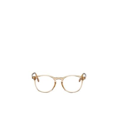 汤姆福特(Tom Ford)醋酸纤维太阳镜男士潮牌复古徽标圆框墨镜时尚 裸色