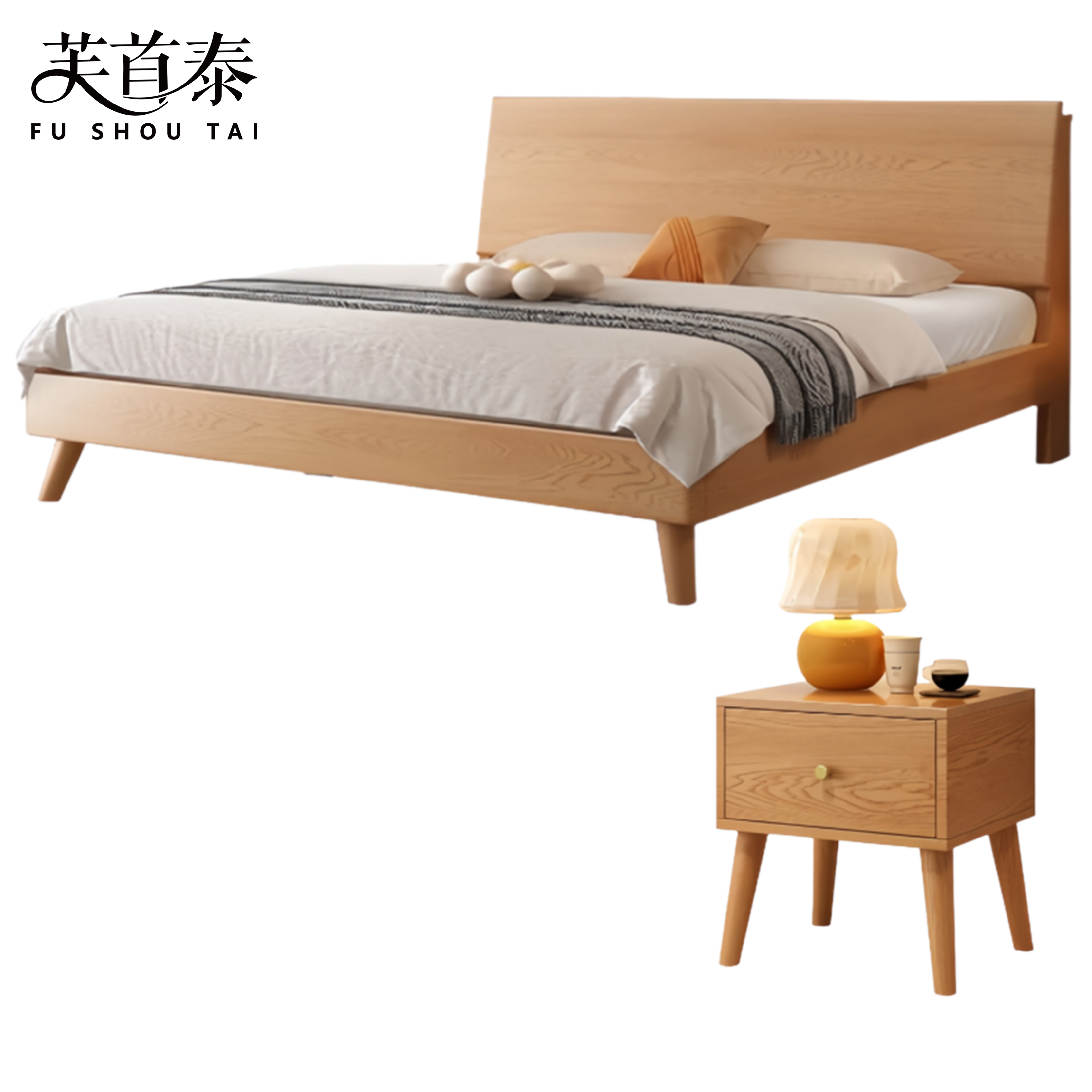 芙首泰床+床头柜1900*1350*300mm(1床2柜)套
