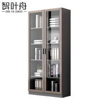 智叶舟办公柜通玻两门80*32*180cm台