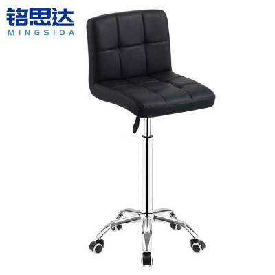 铭思达吧台椅滑轮款把