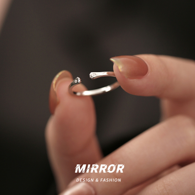 925纯银猫爪拥抱戒指女指环创意小众尾戒关节戒网红新款送女朋友老婆情人节七夕生日礼物