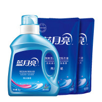 蓝月亮薰衣草亮白增艳 洗衣液套装 1kg瓶+袋装1kg*2