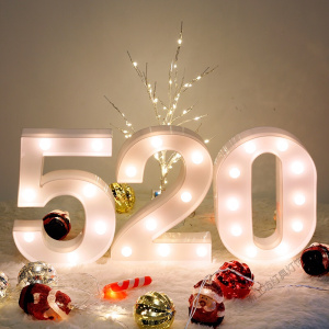 苏宁放心购 led彩灯闪灯灯串灯字母灯求婚道具生日布置浪漫表白告白网红装饰灯七夕情人节
