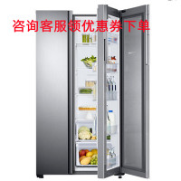 三星(SAMSUNG)RH62K6151S8/SC 大容量风冷无霜 变频双循环 梦幻银对开门 美食窗节能冰箱