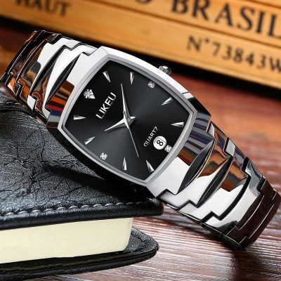 铭侣机械表男防水钨钢色手表男士商务石英情侣表女表男表女士手表学生非机械表