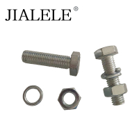 JIALELE 镀锌螺丝穿钉带帽组合件(M16*280)强度4.8 3个/套