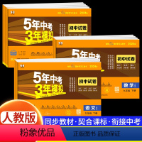 [人教版]语数英物化政史 7册 九年级下 [正版]2024新版五年中考三年模拟九年级下册测试卷全套5年中考3年模拟七八年