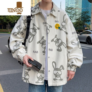 YANXU13青少年长袖衬衫男孩12岁初中学生牛仔外套15大童衣服