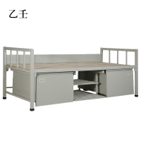 乙壬钢制单人床含柜[工厂现做 7天内发货]