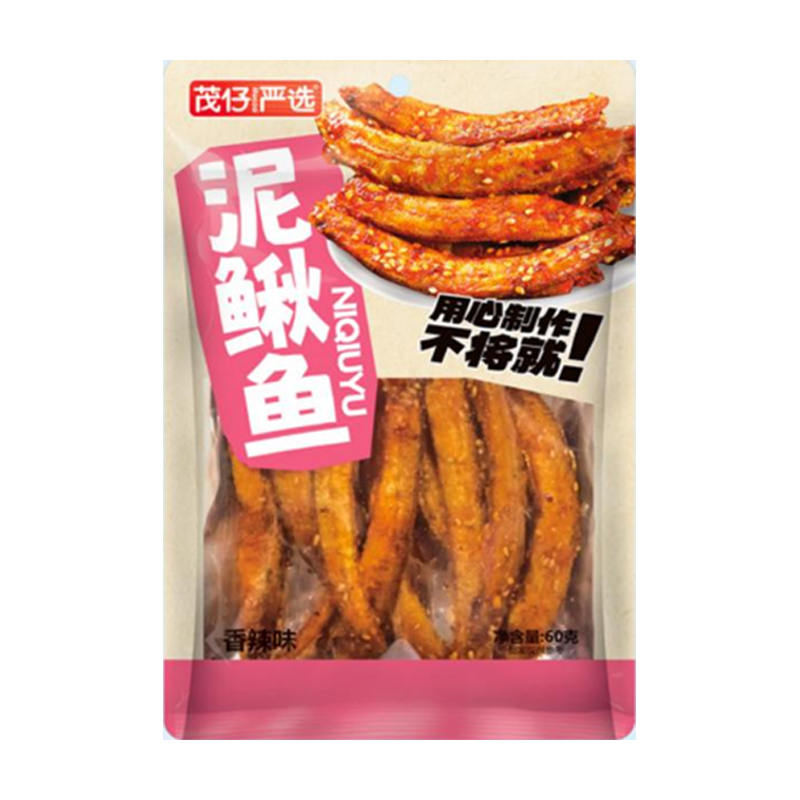 茂仔严选60g香辣味泥鳅鱼*1袋
