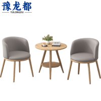 豫龙都休闲桌椅一桌两椅套