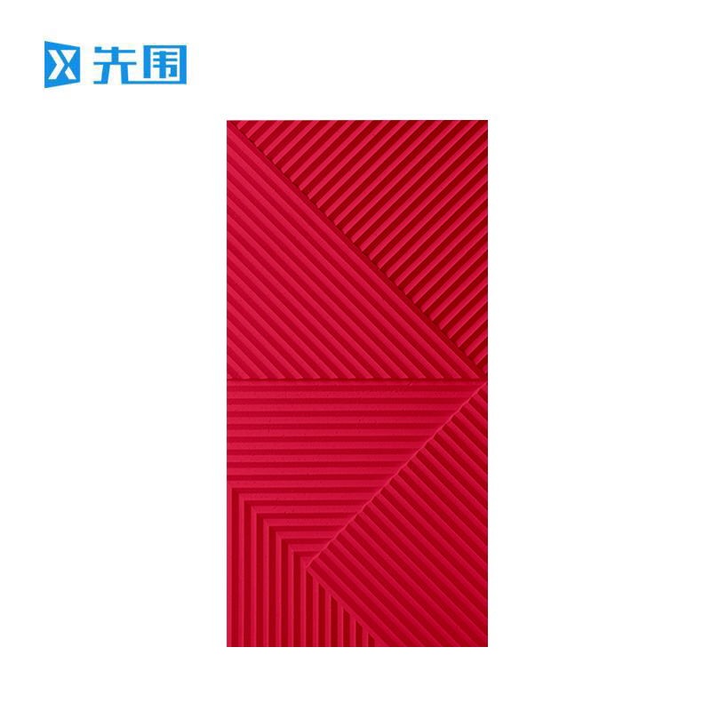 先围 墙面砖装饰板 600*1200*20mm大红色 片