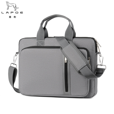 猎豹双层抗震防水电脑包手提单肩斜挎公文包LB76Q/个