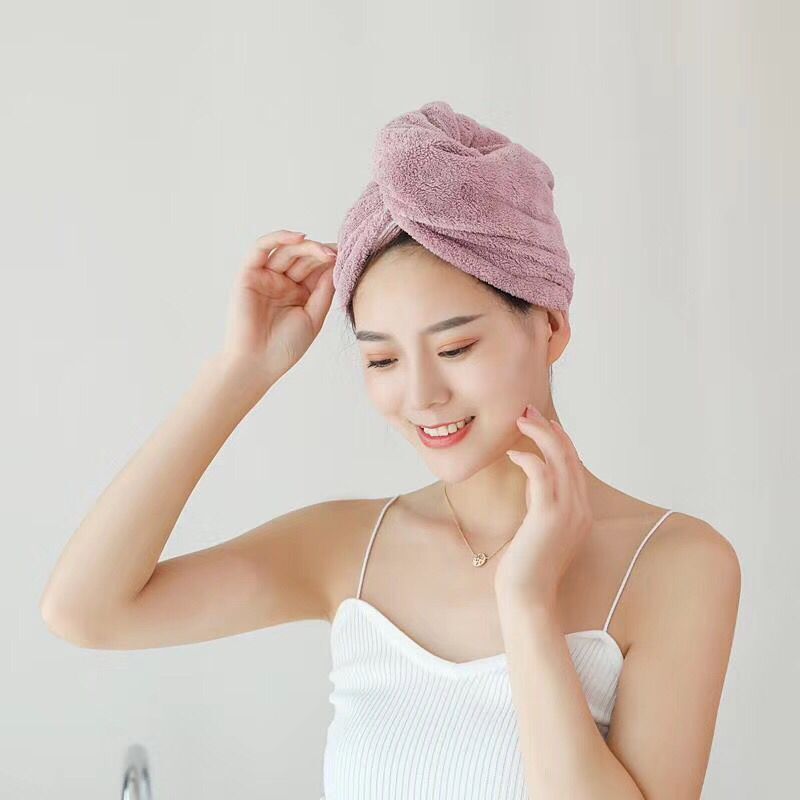 成人擦头包头巾浴帽浴巾套装干发巾 三维工匠 烟灰色裙子 帽子 毛巾